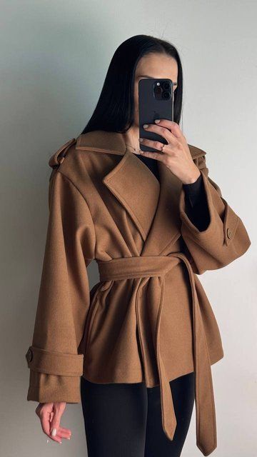 Тренч-пальто з турецького кашеміру &mdash; oversize, пояс та ідеальна посадка 1366-387 фото