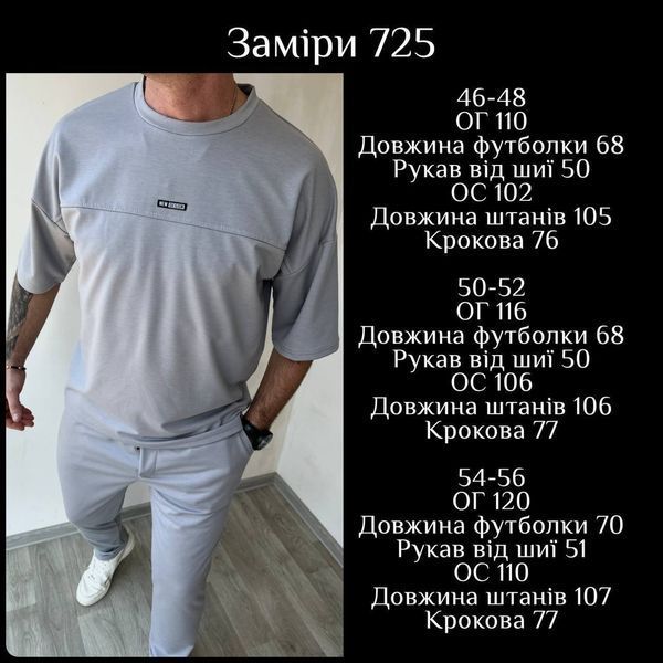 Чоловічий спортивний костюм із двонитки 781-725 фото